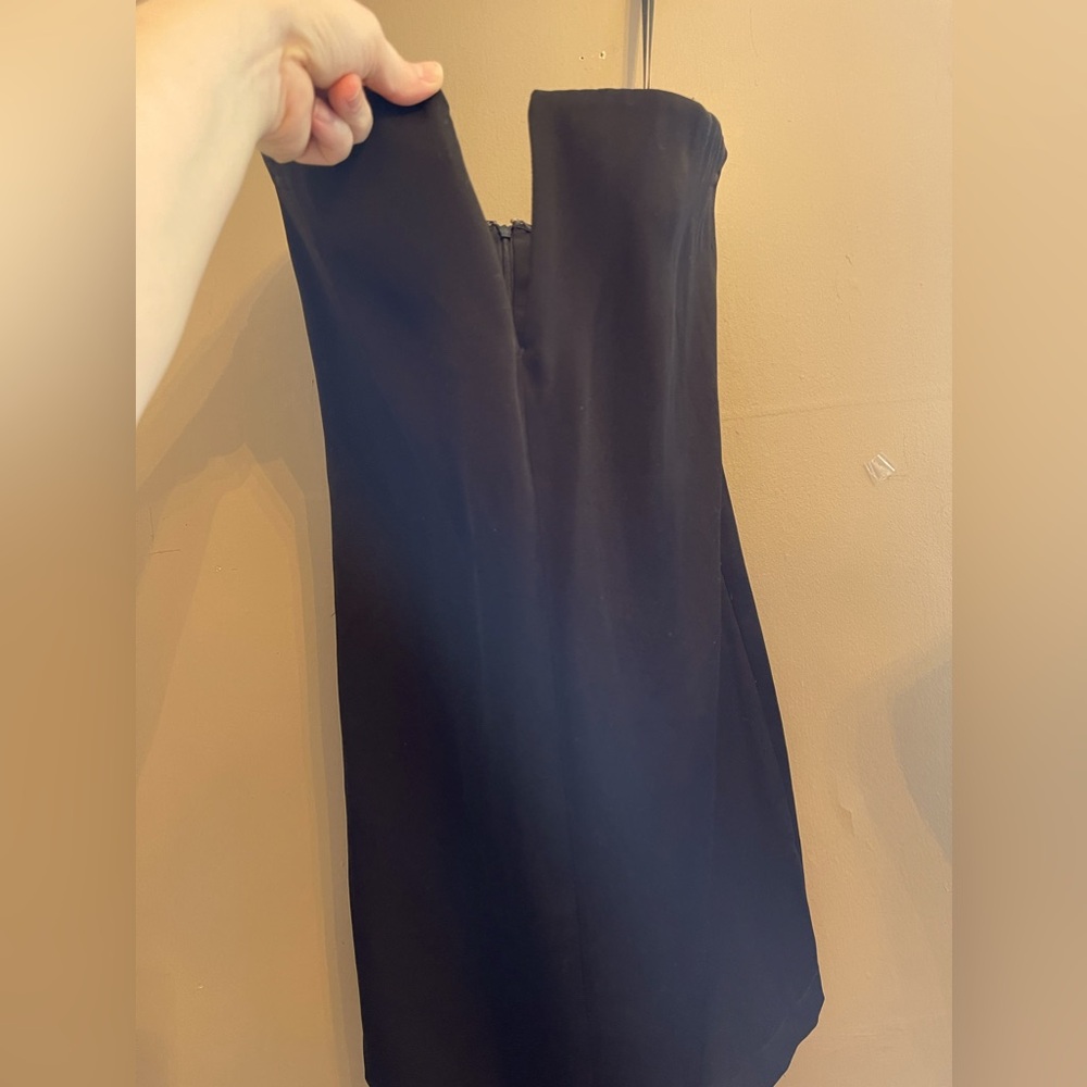 black mini dress size 2